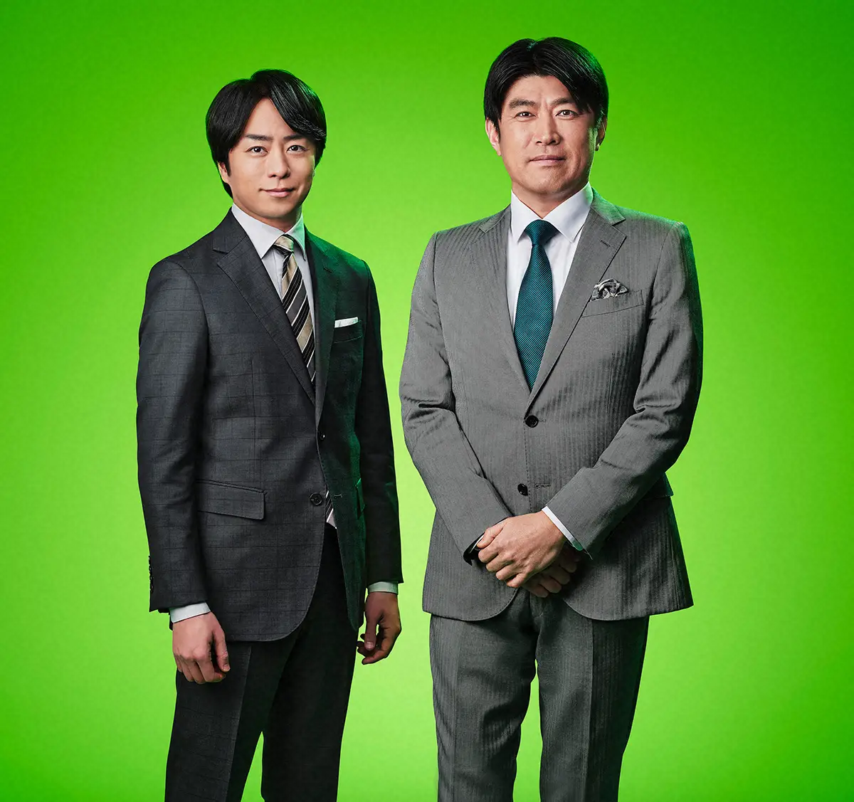 日本テレビ「news zero」のキャスター（月曜）櫻井翔（左）とメーンキャスターの藤井貴彦（C）日本テレビ