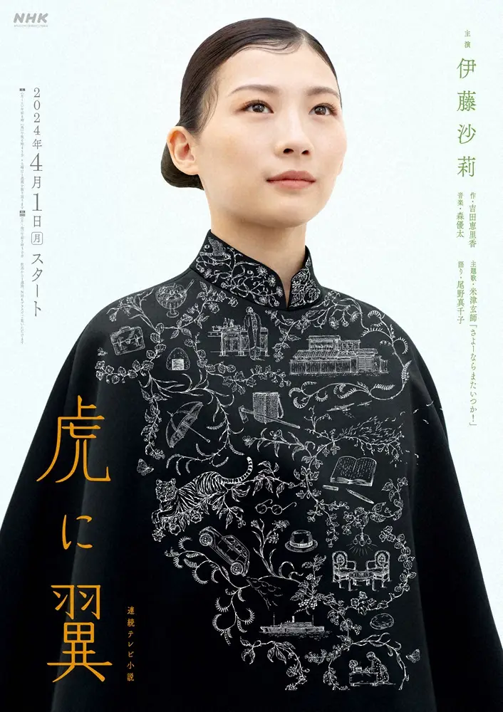 伊藤沙莉がヒロインを務める連続テレビ小説「虎に翼」のメーンビジュアル（C）NHK