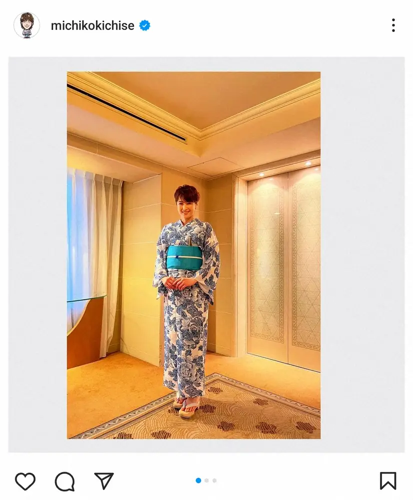 吉瀬美智子　さすがの着こなし！地元・福岡での涼やかな浴衣姿に「ますます美しく」「艶やか」の声