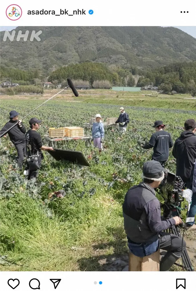 【画像・写真】30日放送スタート朝ドラ「おむすび」　ハウスで農作業をする橋本環奈のオフショットに「可愛すぎる」の声