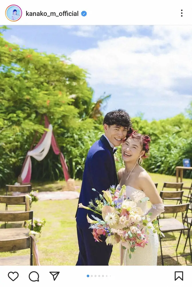 【画像・写真】村上佳菜子　「宮古島で、結婚式してきました」幸せいっぱいウエディングショット披露　今年3月に結婚