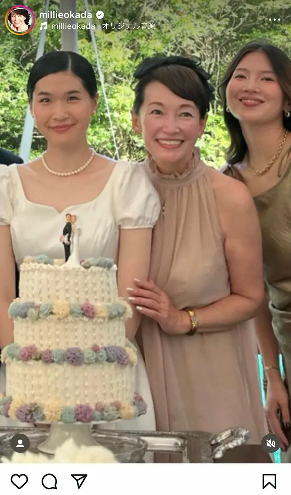 【画像・写真】岡田美里　次女の結婚式に元夫・堺正章と出席　「母親目線」の動画にファン涙腺崩壊「素敵」「泣けた」