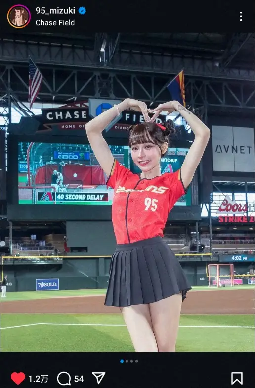 【画像・写真】フォロワー181万超の大人気台湾チア　MLBチア・ショット公開に「可愛すぎ」「日本にも来て」「素敵」