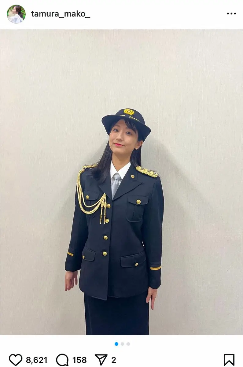 【画像・写真】TBS田村真子アナ　一日警察署長の制服姿を大公開！ファンもん絶「逮捕されたい」「これは反則」の声