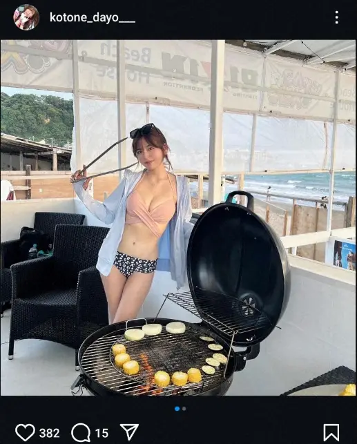 【画像・写真】デカ盛りレースクイーン・水瀬琴音　“夏の思い出”ショット公開に「最高だぜ～」「素晴らしい」