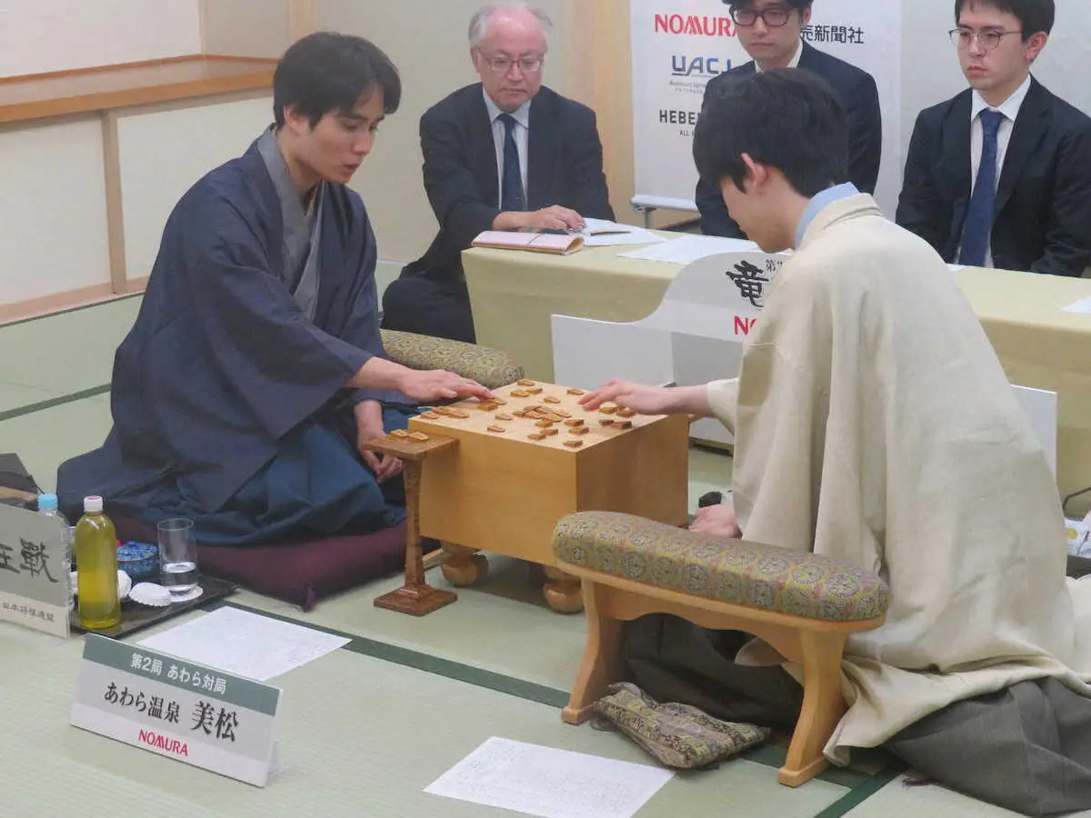 【画像・写真】藤井竜王　タイトル戦7連勝でストップ　佐々木八段タイ勝　竜王戦第2局