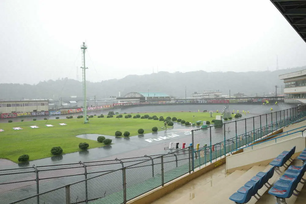 福井競輪G3、悪天候で準決勝中止　公正安全なレースが不可能と判断