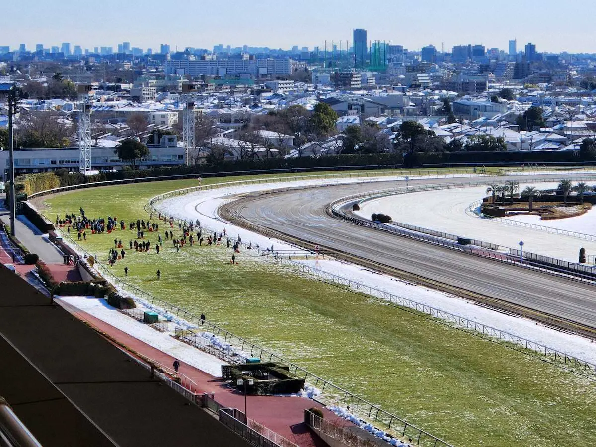 東京競馬、1～5R発走時刻変更で開催　積雪の影響で
