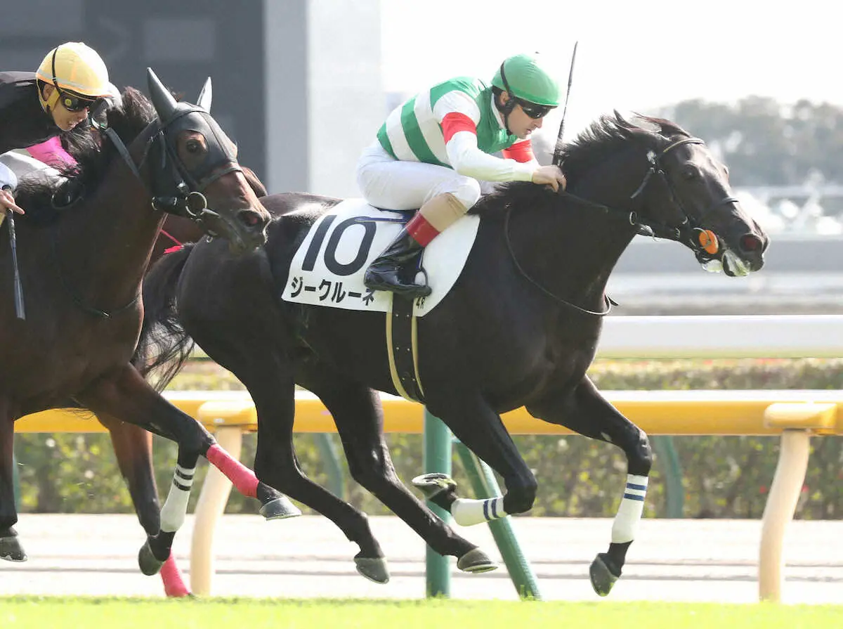 【東京4R新馬】スキルヴィング妹ジークルーネV　ルメール「段々とトップスピードに」