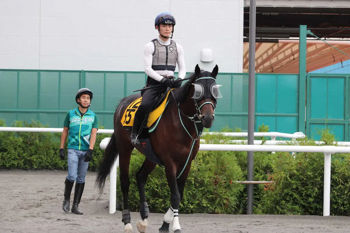 ナチュラルハイと重賞初制覇に挑む永野（撮影・田井秀一）