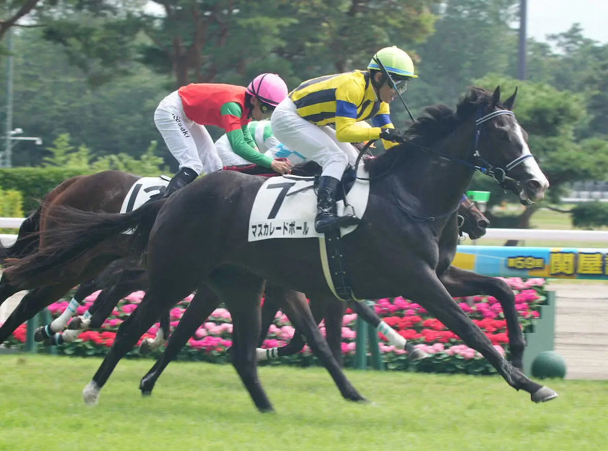 新馬戦を制したマスカレードボール（撮影・郡司　修）