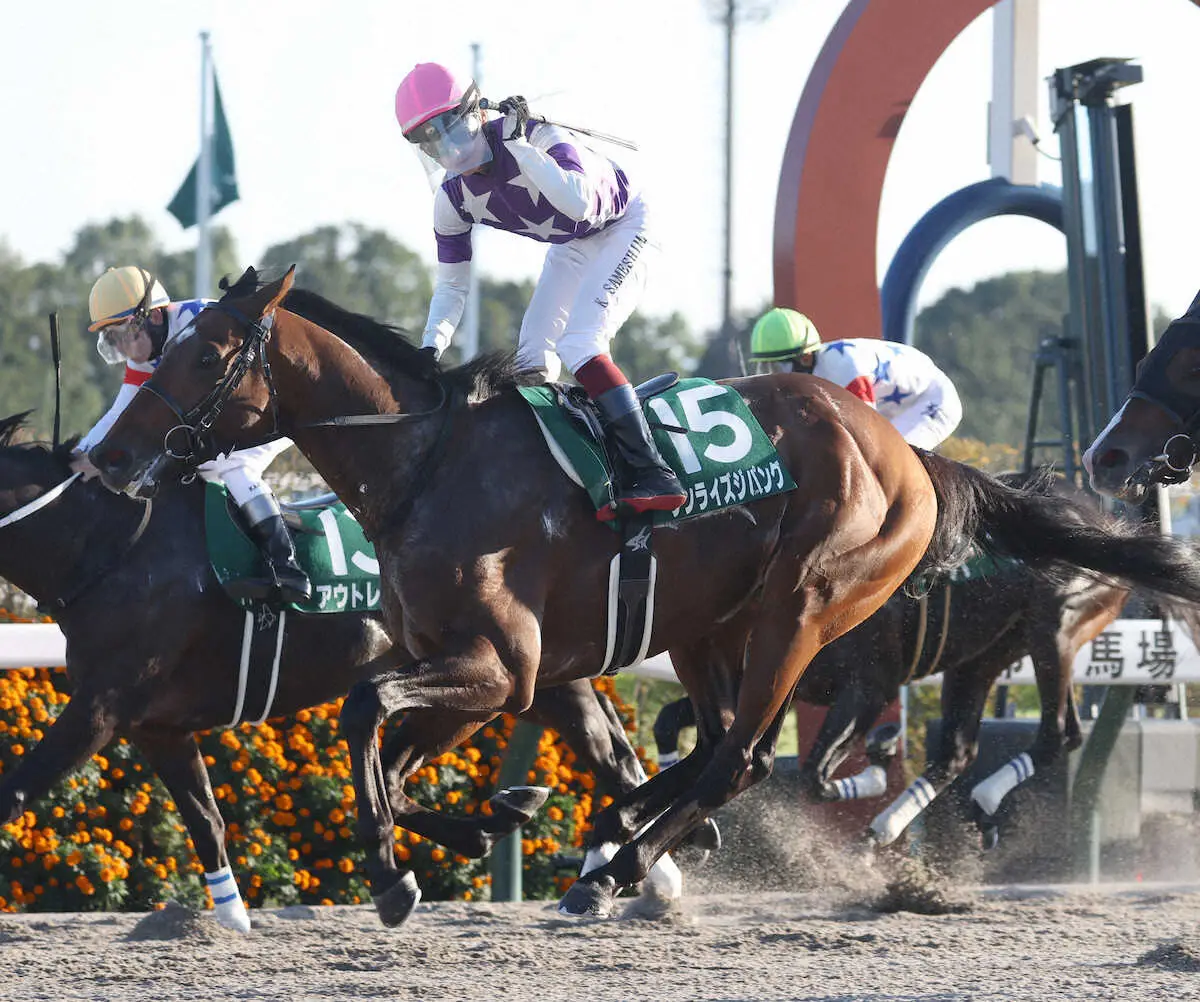 【みやこS】3歳馬サンライズジパング豪快古馬斬り!上がり最速タイの剛脚でダート重賞2勝目