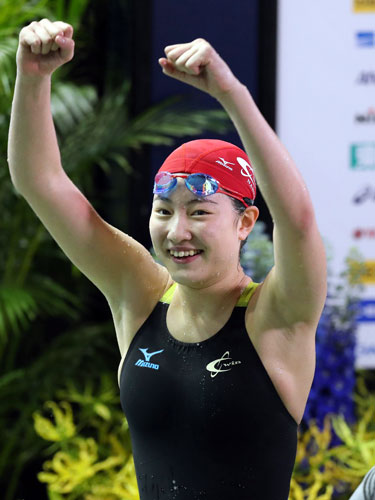 １５歳酒井夏海、準決勝進出ならず　２００Ｍ背泳ぎ
