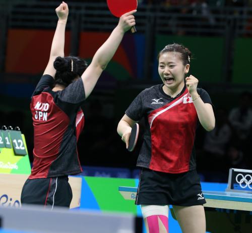 卓球女子日本銅！２大会連続メダル獲得　３位決定戦でシンガポールを破る