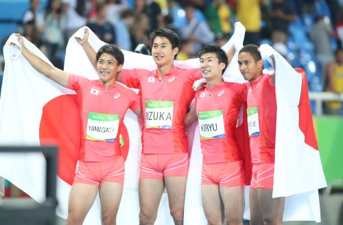男子400Ｍリレー　日本が銀！08年北京以来２大会ぶりメダル獲得