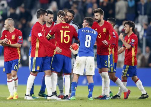 イタリア対スペインはドロー、２連勝のアルバニアが首位浮上