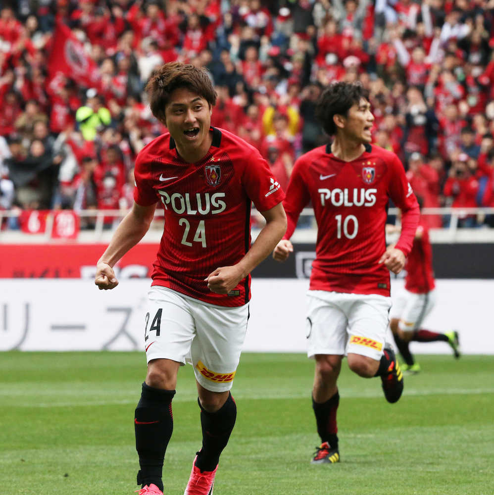 浦和　３発４連勝で堅首！勝ち越し弾の関根に独クラブが獲得興味