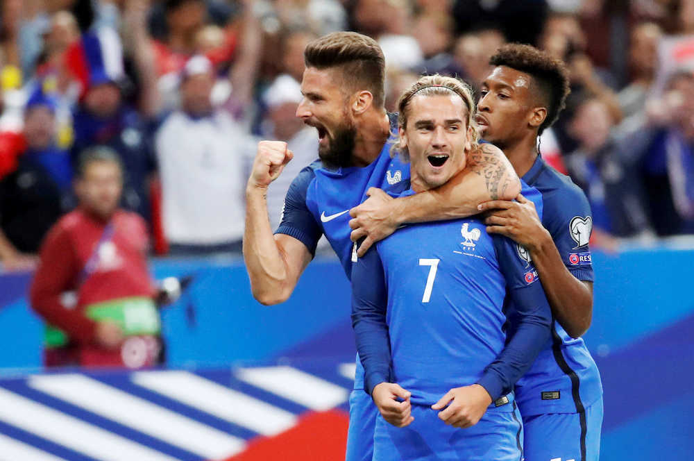 フランスがＡ組・首位復帰、オランダに４―０　Ｗ杯欧州予選