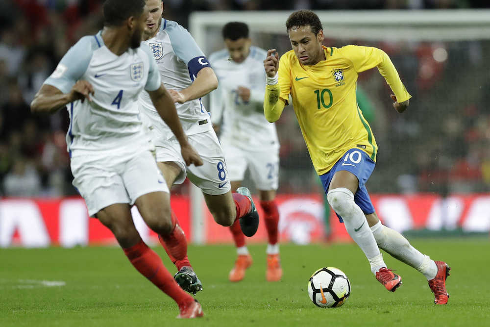 ブラジルVSイングランドはドロー、ネイマール「内容良かった」