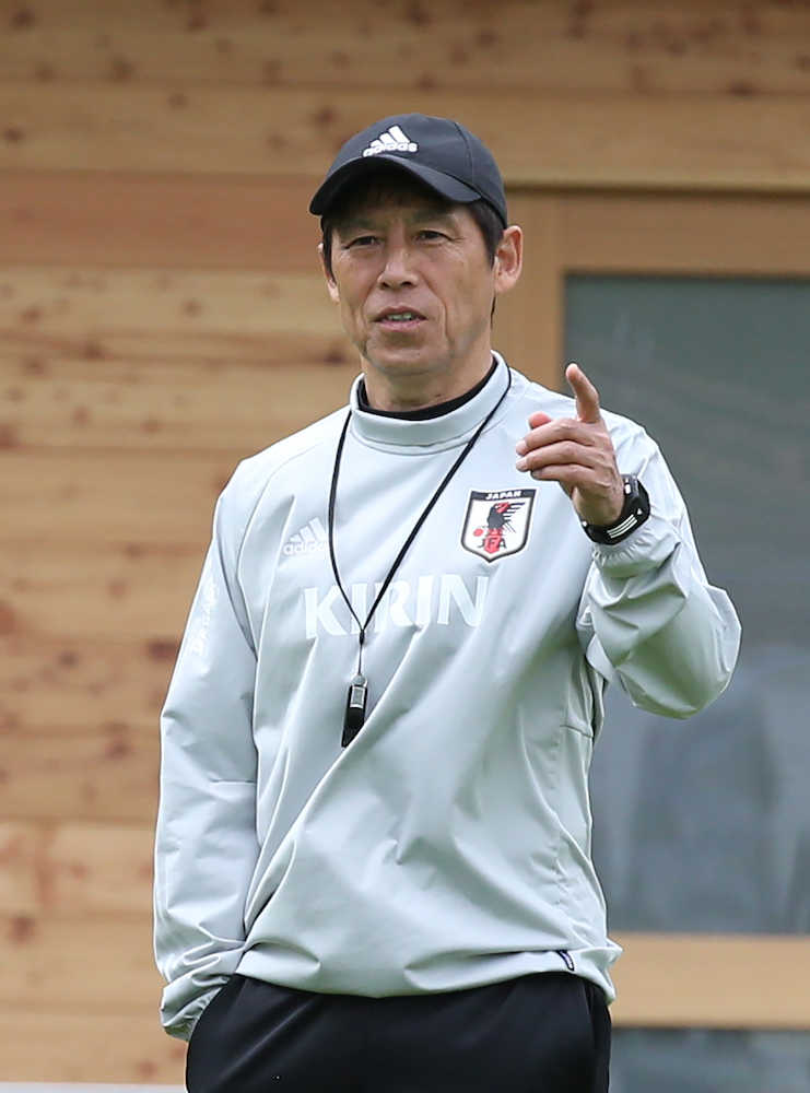 日本代表　スイス・ルガノ入り、親善試合へ練習　冒頭のみ公開