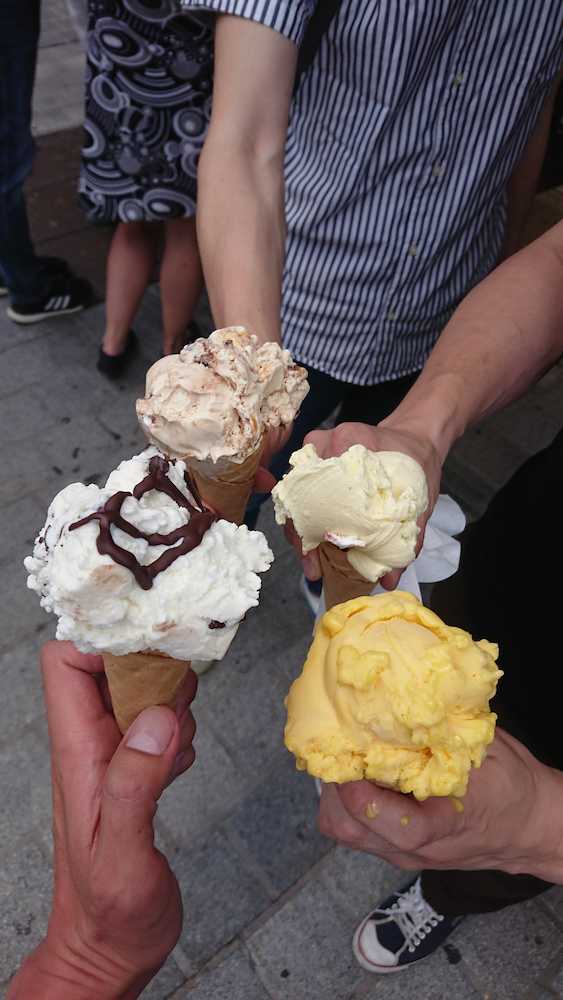 さまざまな種類があるオーストリアのアイスクリーム