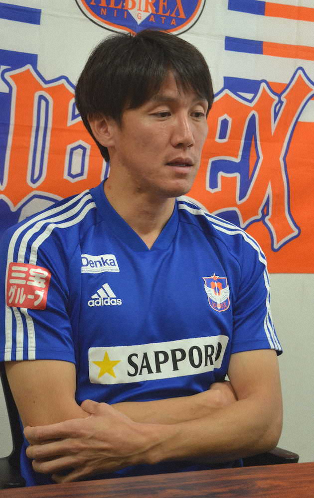 J2新潟・FW矢野貴章、今季限りで契約満了　通算8年半在籍の35歳、来季構想外