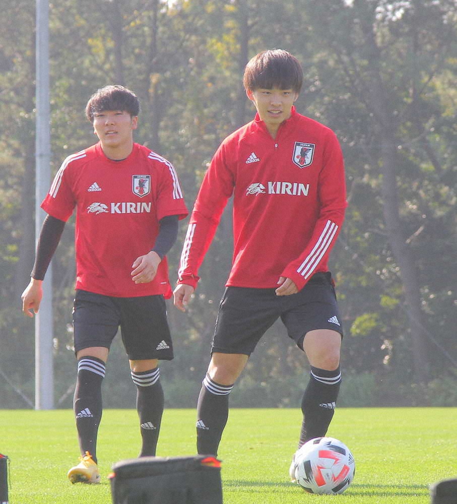 U19代表候補合宿　ベルギー移籍の斉藤光毅、チームの“カンフル剤”に「プライドと誇りを持って」