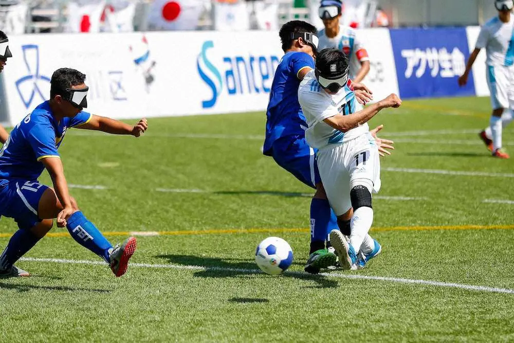 日本、2戦連続無失点で開幕2連勝　黒田が開始1分で先制弾　ブラインドサッカー