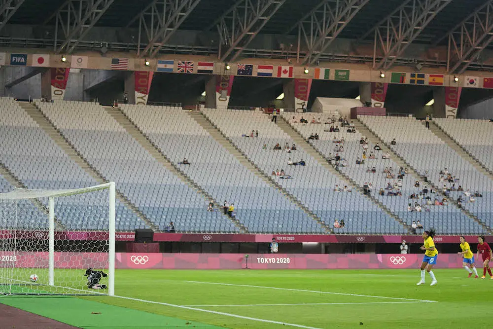 女子サッカーブラジル主将・マルタが史上初の5大会連続ゴール　宮城で今大会初の有観客試合
