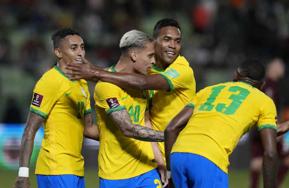 ブラジルが9戦全勝　ネイマール欠くもベネズエラに逆転勝ち、W杯南米予選