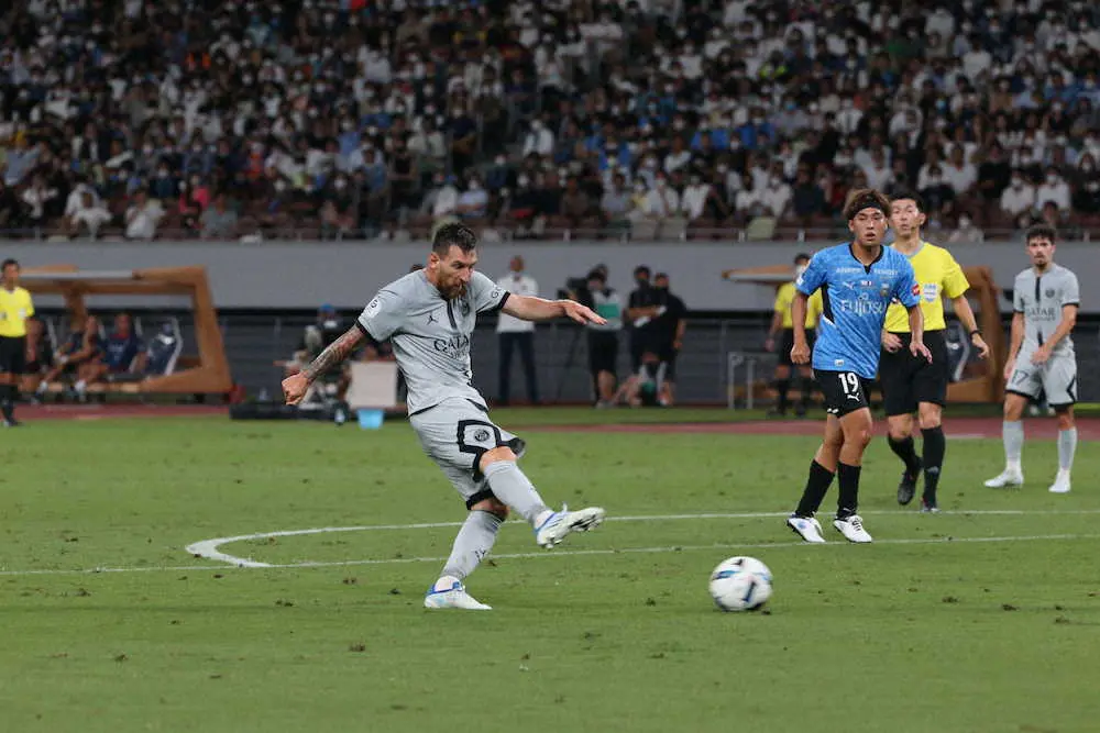 パリSGは川崎Fに2―1で勝利　「新国立」では最多の観客数6万4922人を記録