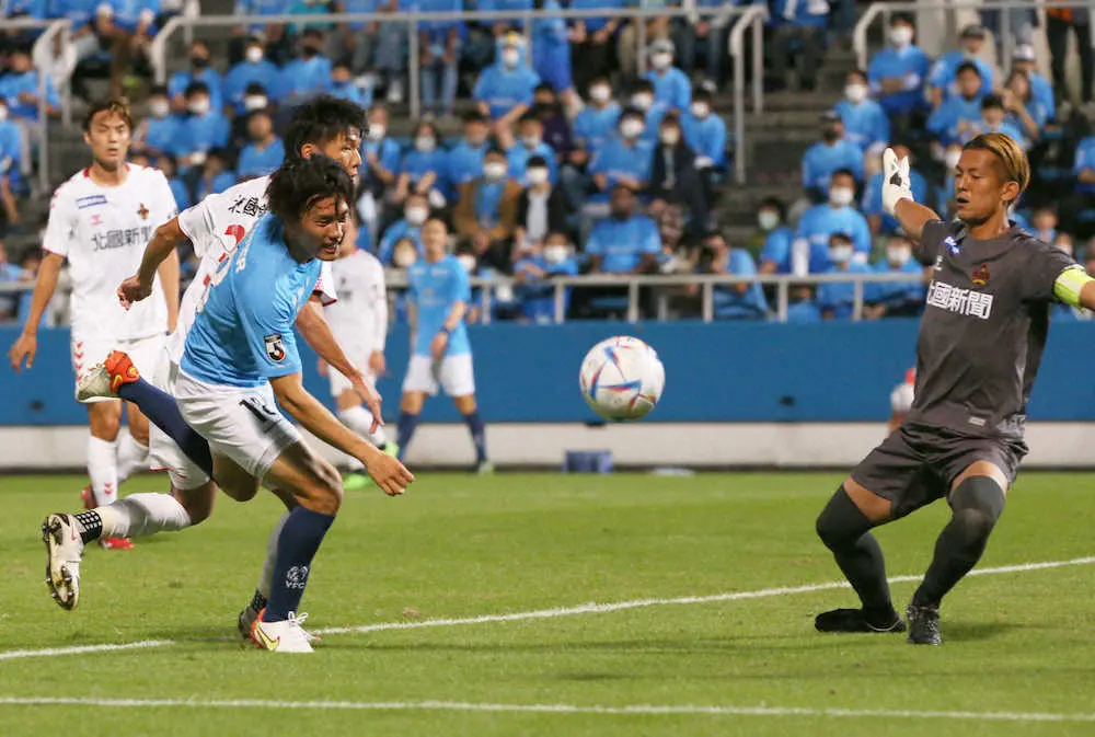 J1昇格決定の横浜FC・小川航基「素直にうれしい気持ちでいっぱい」今季24得点でけん引