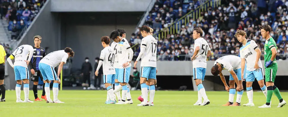 磐田、J2降格決定　G大阪との直接対決で0－2完敗…1シーズンで逆戻り