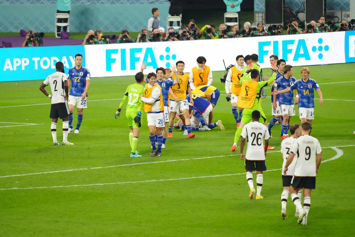 ドイツ、28年ぶり逆転負け　フリック監督「日本のプレーは非常に効率的だった」
