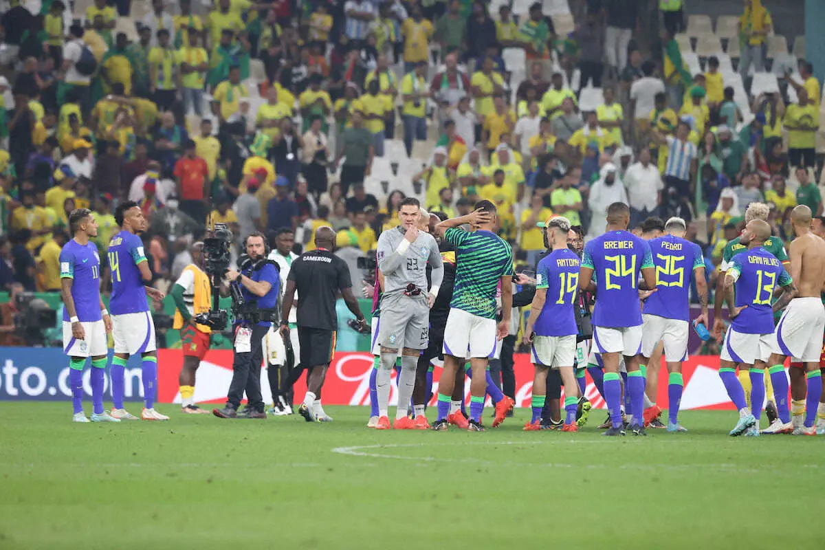 ブラジル不覚…18試合ぶり1次リーグで敗戦　カメルーンに0―1…アフリカ勢に初黒星