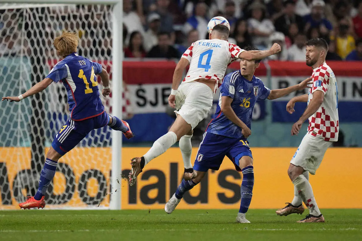 クロアチア代表FWペリシッチ　日本戦同点ゴールにネット反響「ヘッド上手すぎ」「あれは仕方ない」