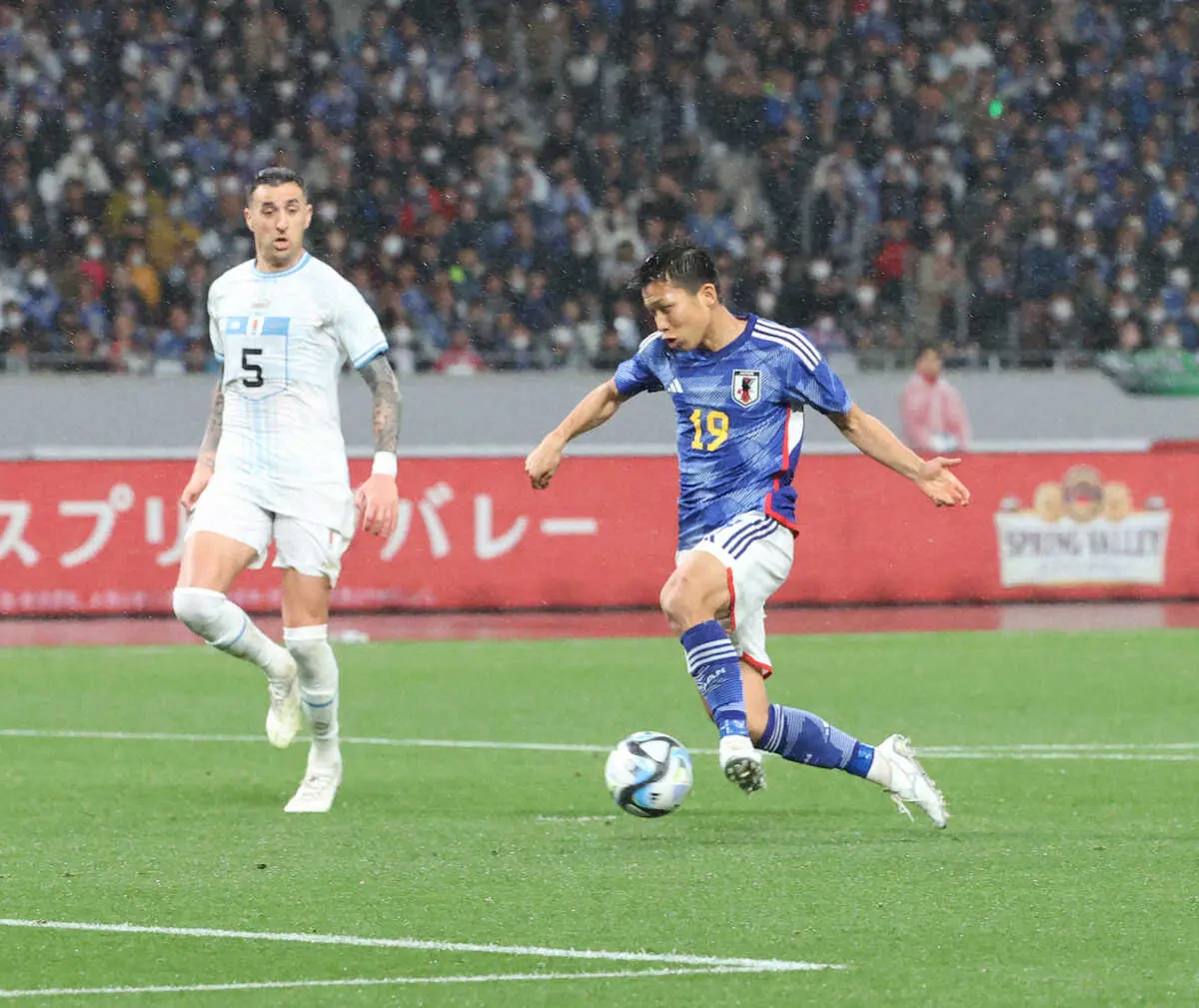新生森保ジャパンはドロースタート　途中出場の横浜MF西村がファーストタッチで初陣1号