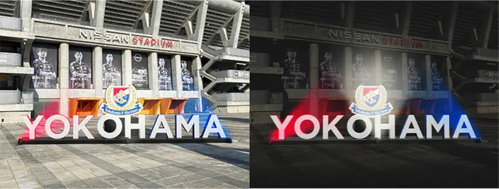 横浜　8日に横浜FCと2年ぶりの横浜ダービー　日産スタジアムに巨大YOKOHAMAモニュメント登場