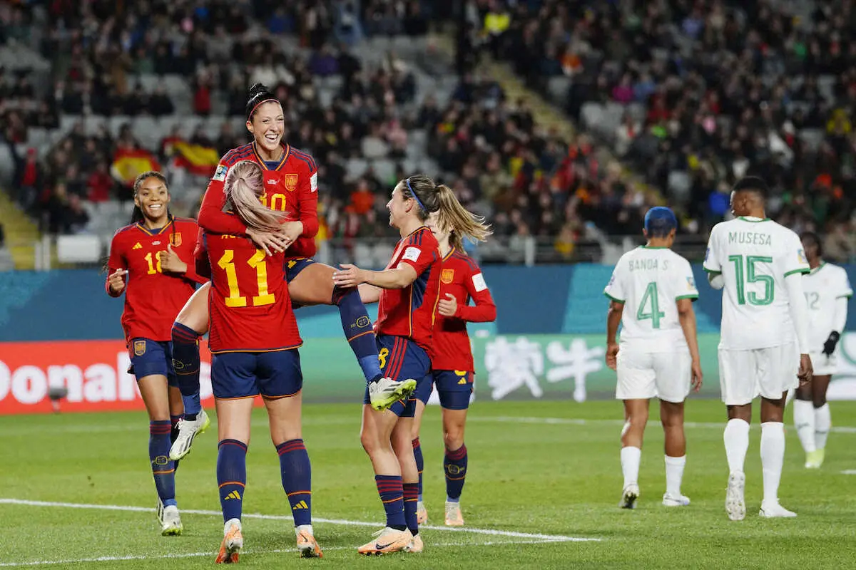 スペインが5―0快勝でなでしこジャパンとともに決勝T進出　エルモソ＆レドンドがマルチ得点
