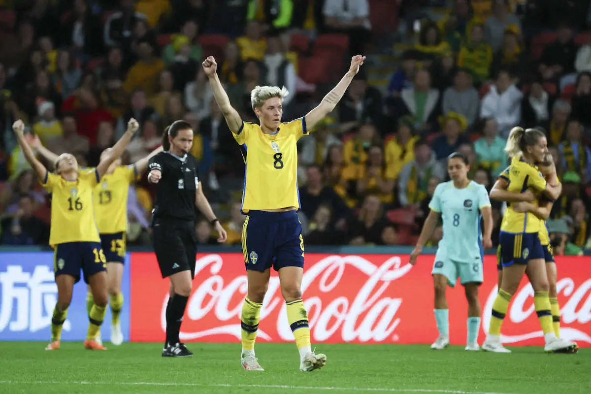 【女子W杯】スウェーデンが女子W杯2大会連続3位　3位決定戦で開催国・オーストラリアに2―0