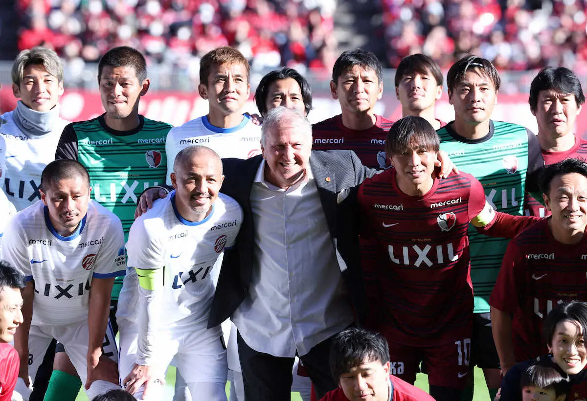 元日本代表MF本山氏の引退試合でジーコ氏がエール　「鹿島を支えてくれることを期待」