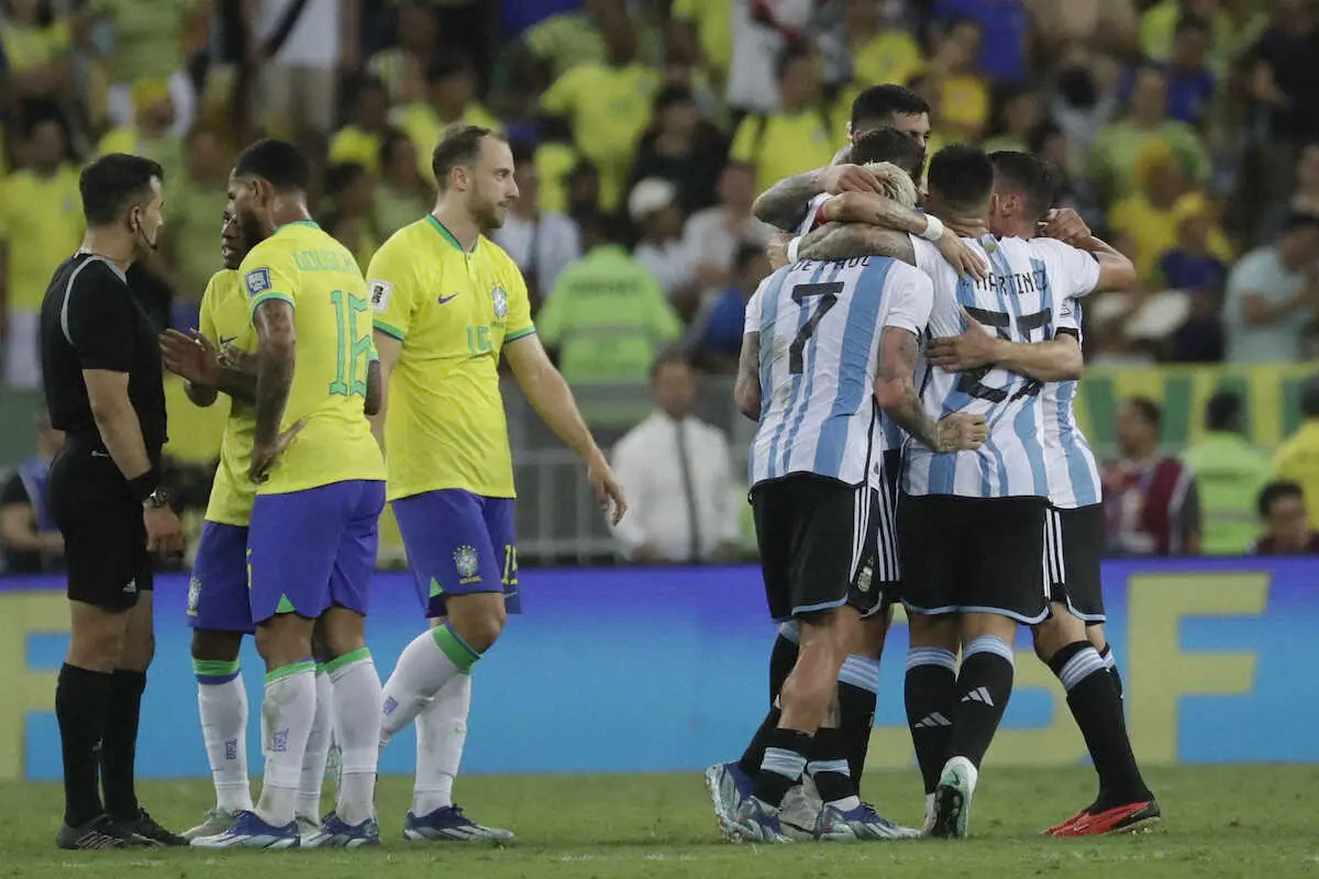ブラジルがW杯予選でホーム初黒星　65戦目でアルゼンチンに敗戦　ワースト更新の3連敗で6位転落