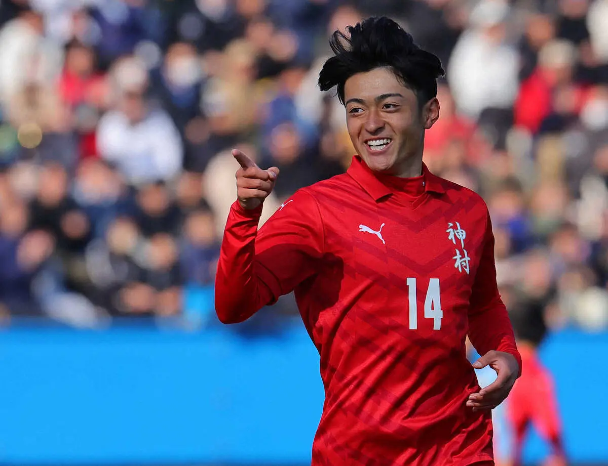 【高校サッカー】神村学園が快勝　U―17日本代表MF名和田は全国初ゴール「初戦で取れて、うれしい」