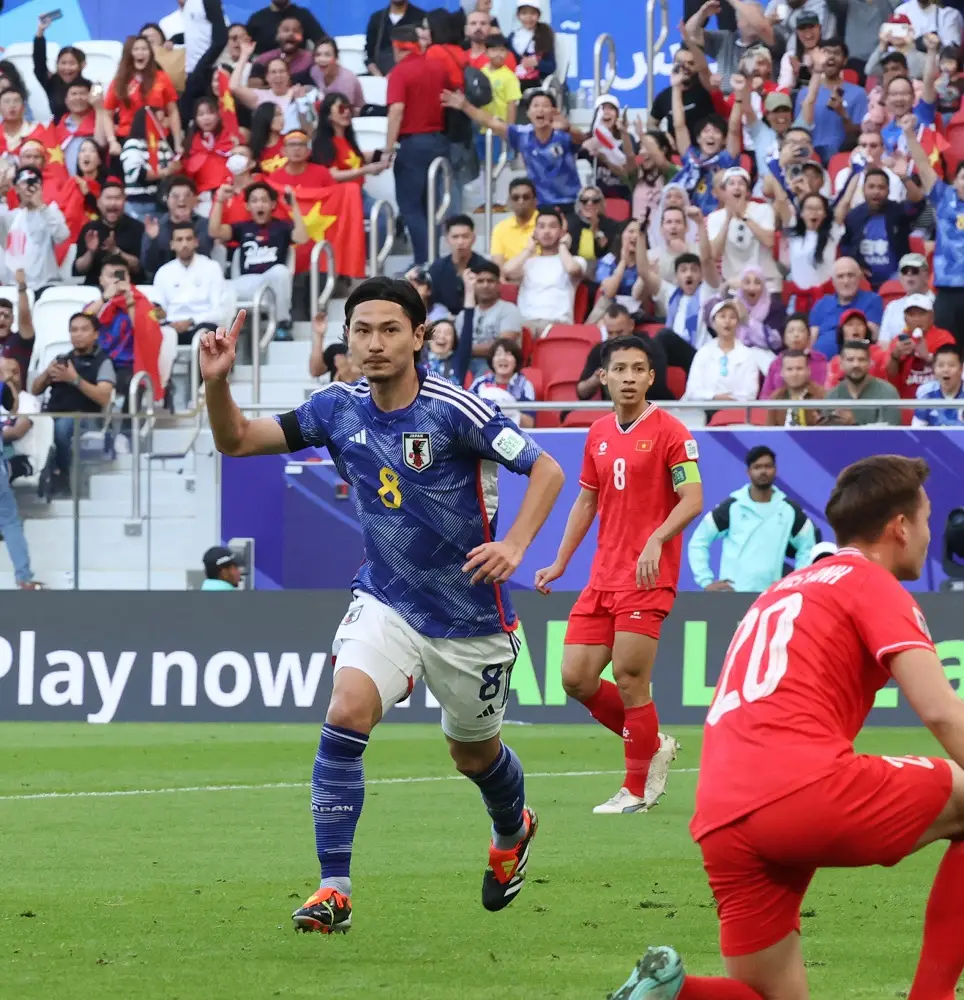 DAZNが配信するサッカー「アジア杯」森保ジャパン  ベトナムに苦戦も4発初陣飾る！