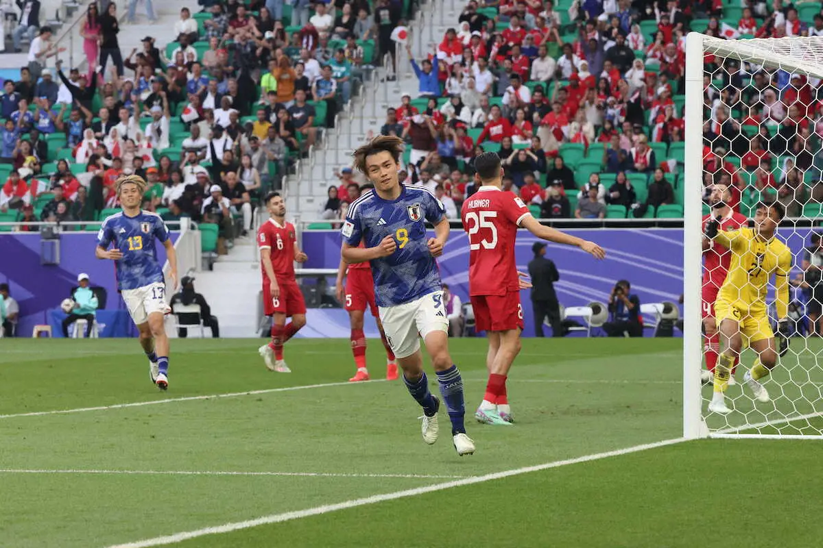 【アジア杯】日本　FW上田2発などでインドネシア撃破!D組2位での決勝トーナメント進出決めた
