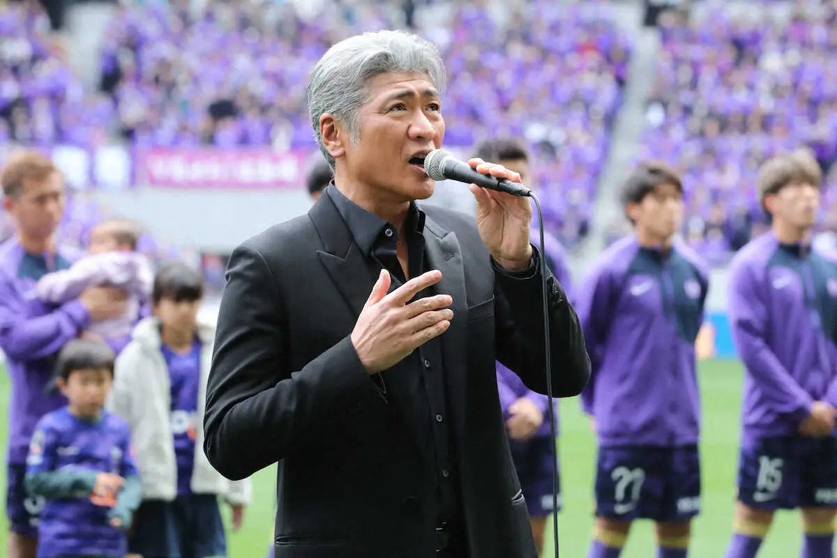 広島の新スタジアム開幕戦で吉川晃司が国歌独唱　「思い出の地」で熱唱「これからが楽しみです」