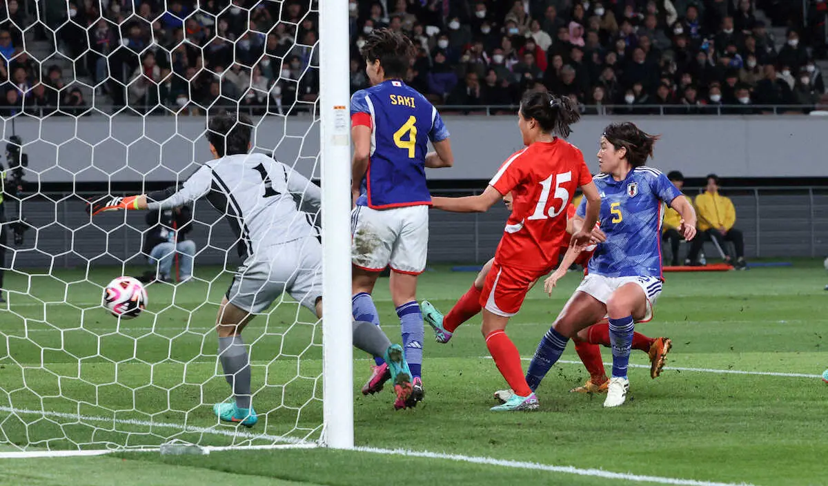 【女子サッカー】NHK総合サブチャンネル切り替えと同時に日本先制ゴール！「替わった瞬間に」
