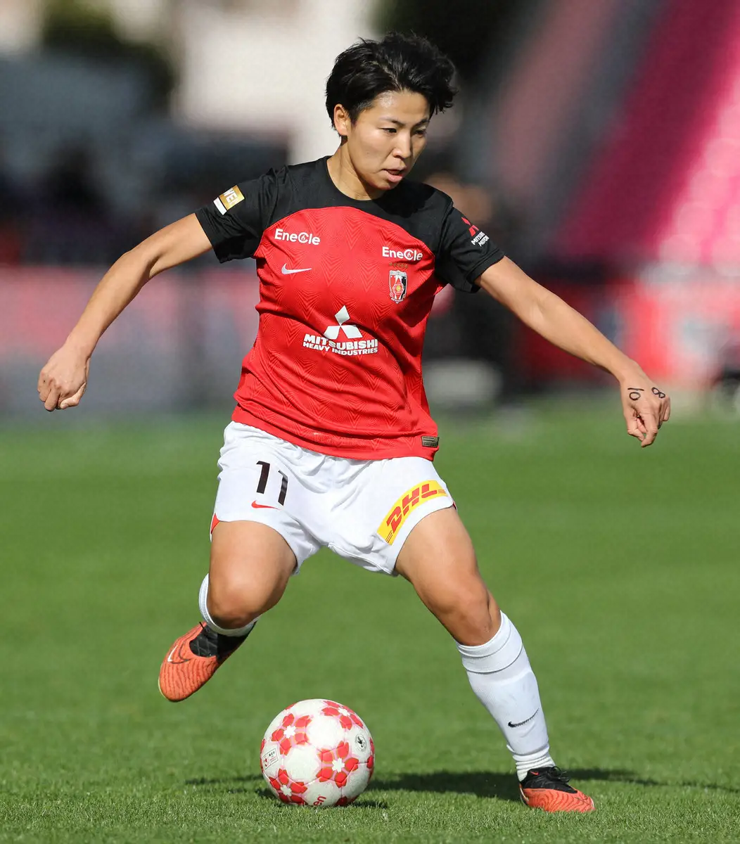WEリーグ　三菱重工浦和の日本代表MF清家が9試合連続ゴール　得点ランク首位独走の今季14得点目