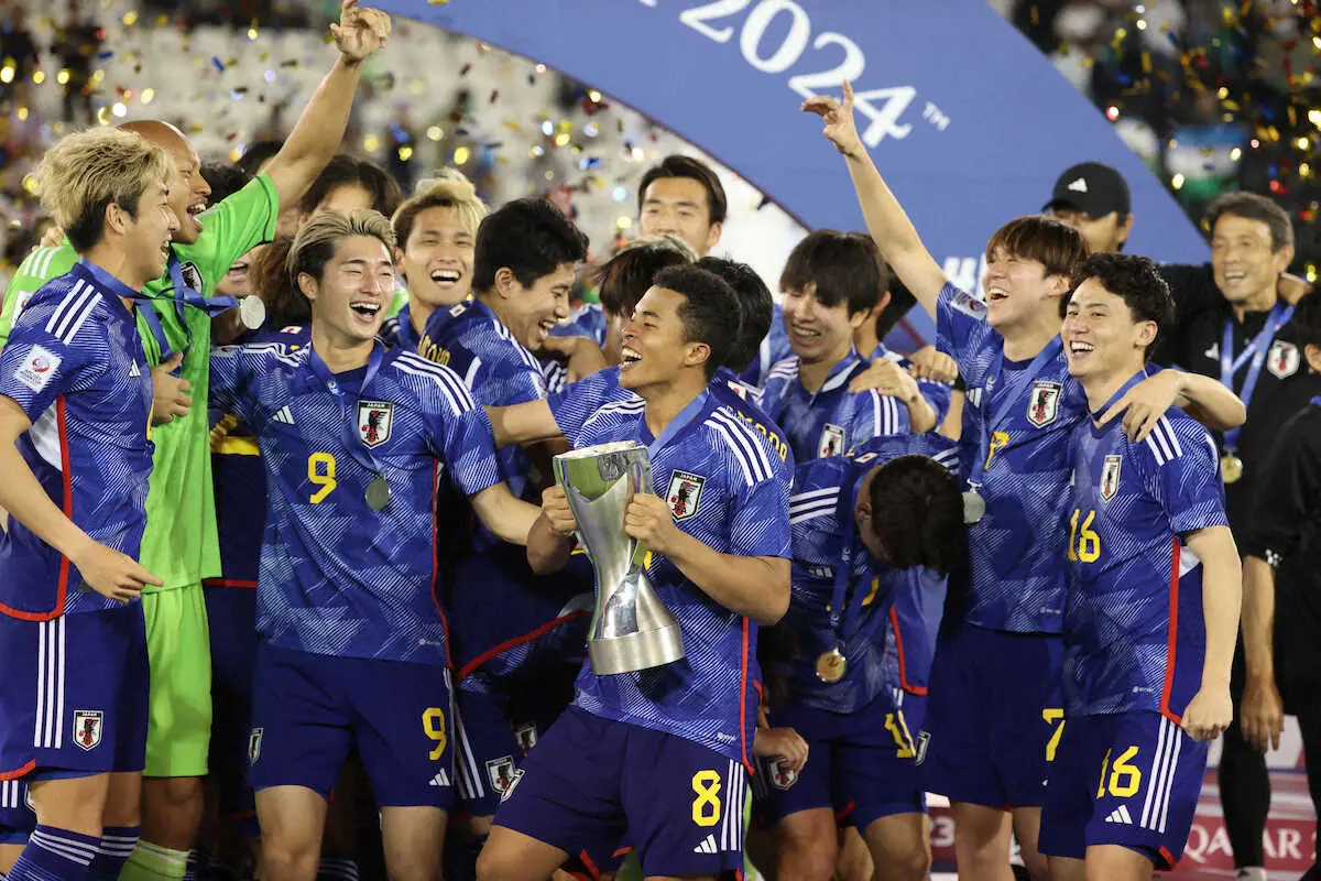 【五輪最終予選】U23日本、MF藤田譲瑠チマが大会MVP「僕だけのものじゃない。チームで成し遂げた」