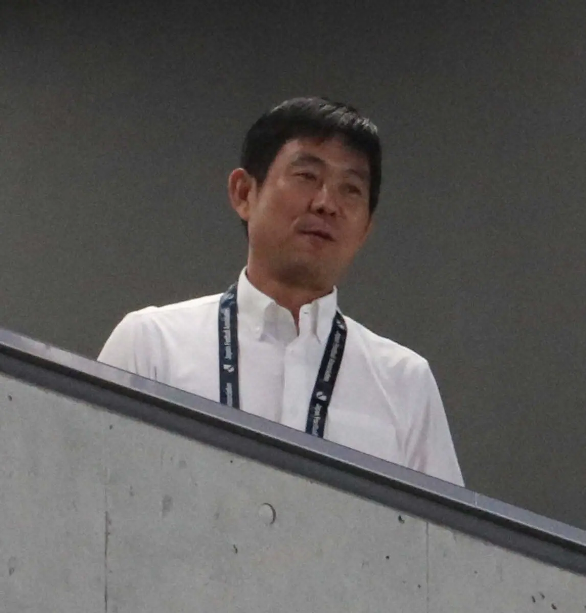 ＜G大阪・柏＞試合を視察する森保代表監督